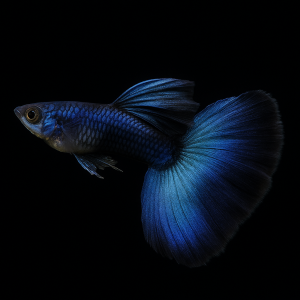 Guppy Blue moscow macho (Poecilia reticulata var. Blue moscow)