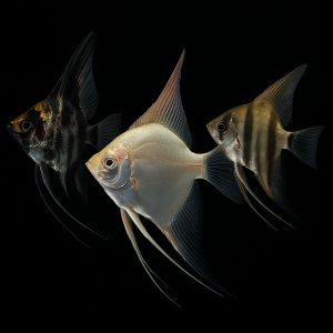 Escalar surtido (Pterophyllum scalare)