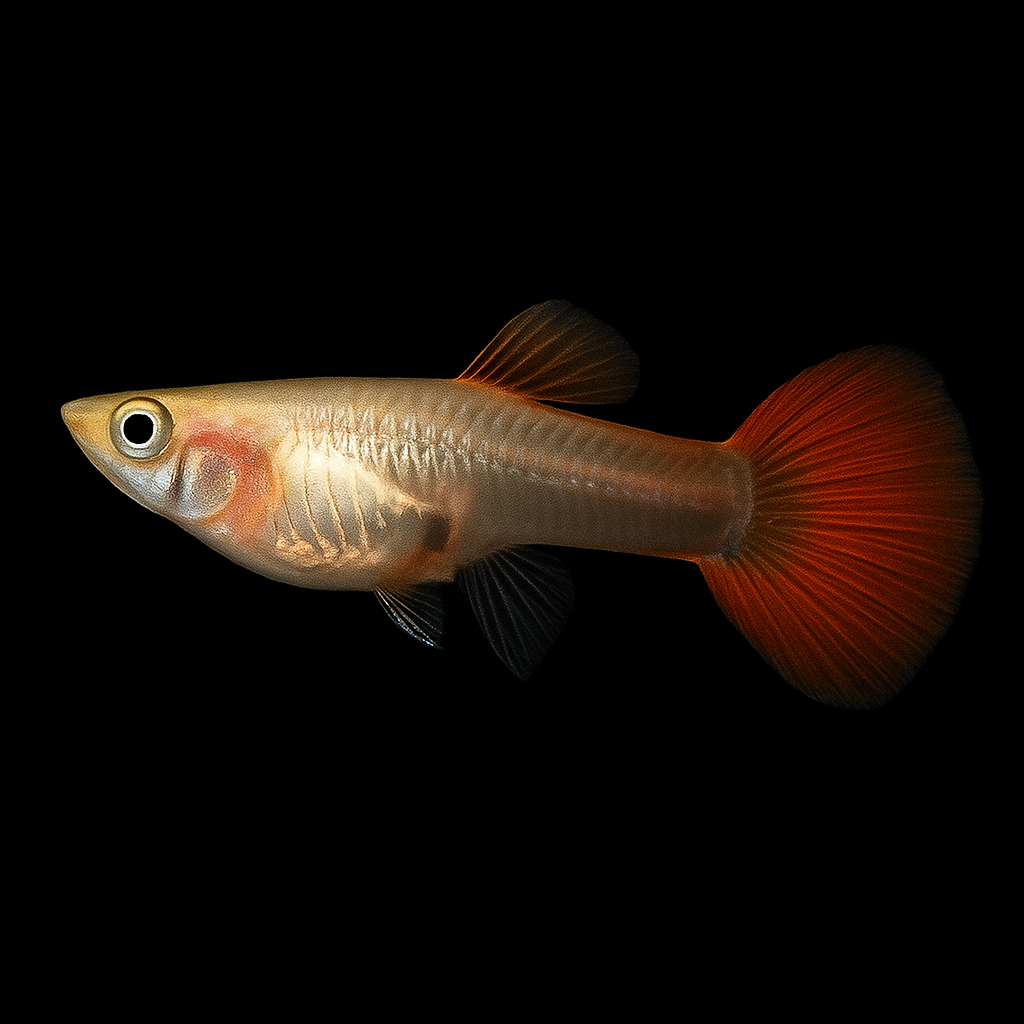 guppy red moscow hembra